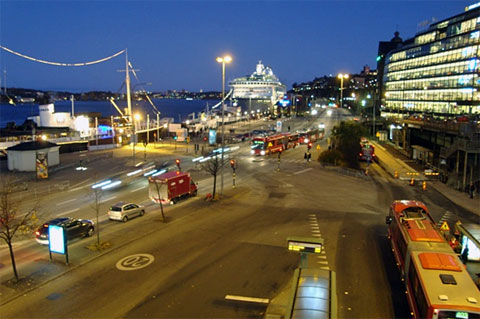 Stockholm at night